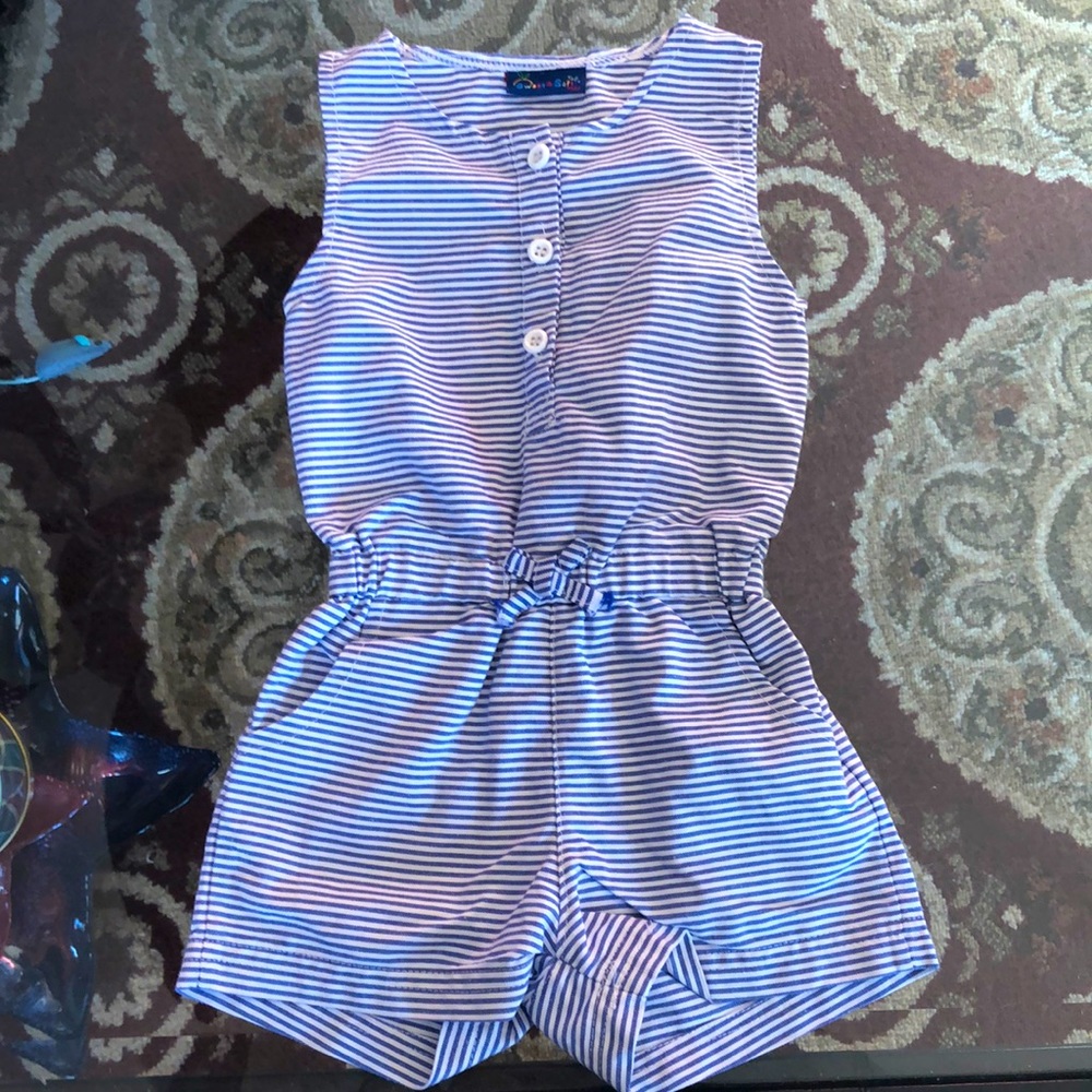 Sweet and Soft girls romper w pocket